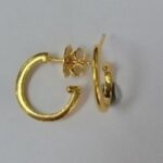 925 Silver Gold Plated Earrings -